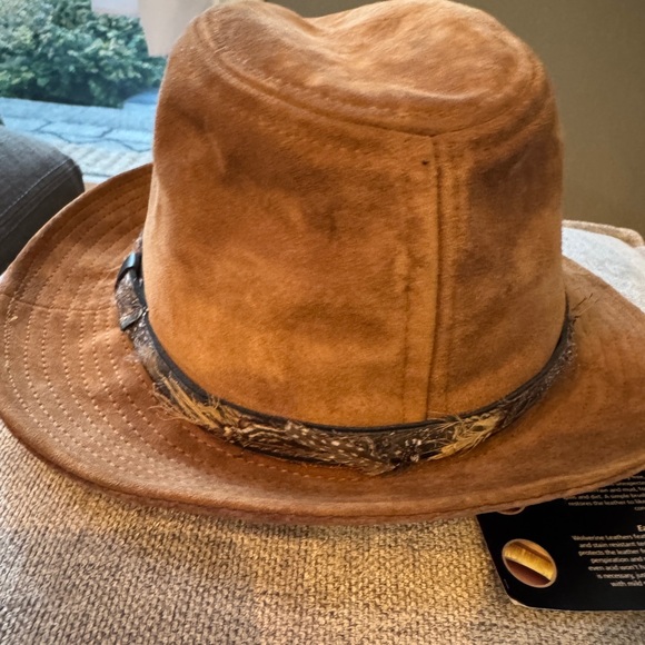 Wolverine Tan Suede Leather Hat-L - Picture 6 of 7